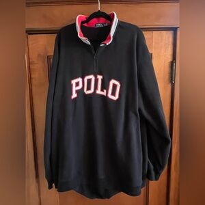 Polo Ralph Lauren Quarter Zip Ski Fleece Spellout Spell Out Size 4XLT 4XL Tall
